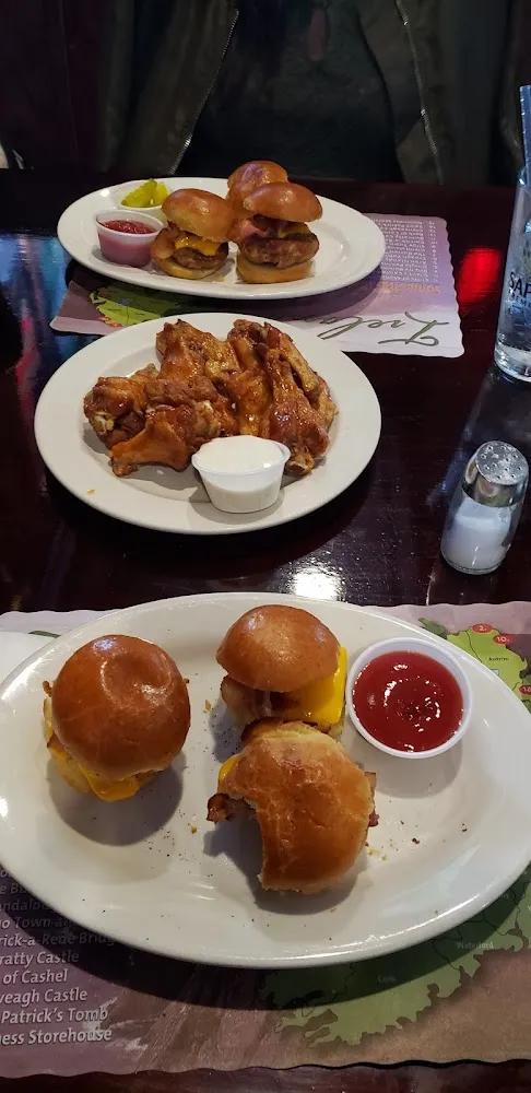 Buffalo Wingsand Turkey Burger Sliders