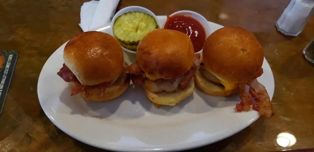 Turkey B Slider Bacon Cheese Burger